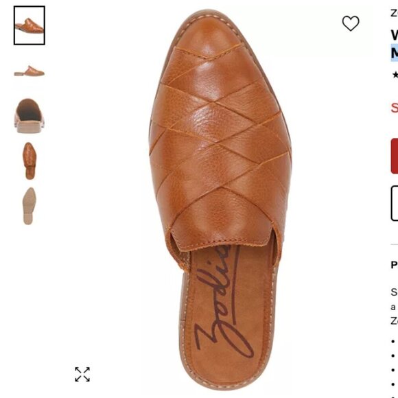 Zodiac Hendrix Slip-On Woven Mule Flats Brown Size 10 EUC CLOSET CLEAR-OUT! - Picture 14 of 15